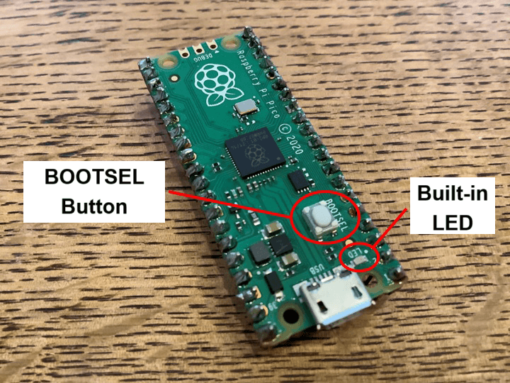 LED and BOOTSEL